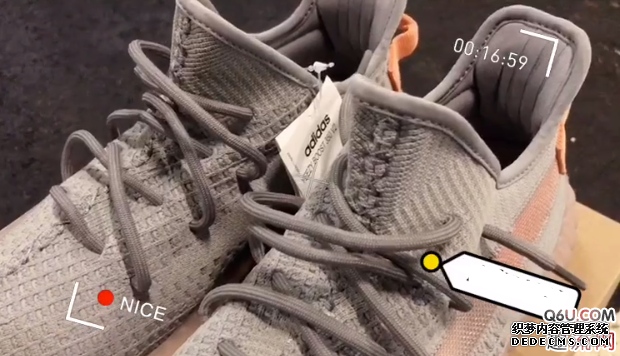 Yeezy 350 V2 Gray Orange 3.0 Translucent Unboxing Review Appreciation of the upper foot picture of Yeezy 350 V2 True Form