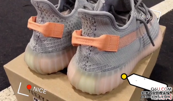 Yeezy 350 V2 Gray Orange 3.0 Translucent Unboxing Review Yeezy 350 V2 True Appreciation of the on-foot picture of Form