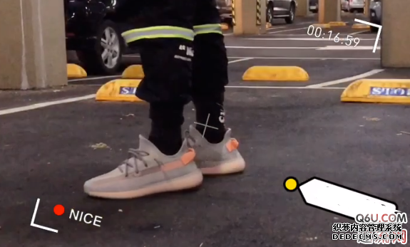 Yeezy 350 V2 Gray Orange 3.0 Translucent Unboxing Review Yeezy 350 V2 True Form On-foot Picture Appreciation