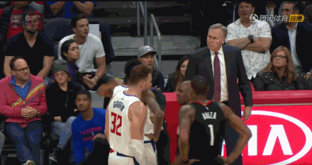 Paul led Harden and others into the Clippers locker room.