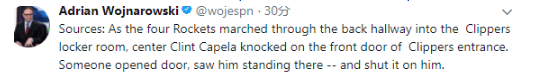 Paul led Harden and others into the Clippers locker room, the causes and consequences of a serious conflict between the Rockets and Clippers