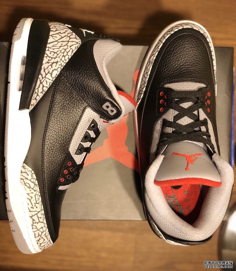 AJ3 black cement authenticity comparison AJ3 black cement 2018 replica version identification method