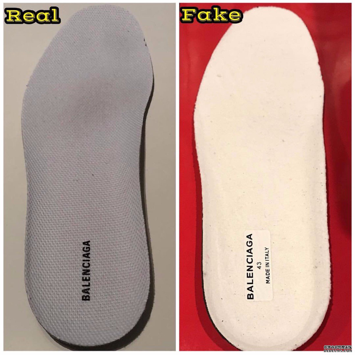 Balenciaga Dad Shoes Authentic and Fake Comparison Balenciaga Triple-S Identification Method