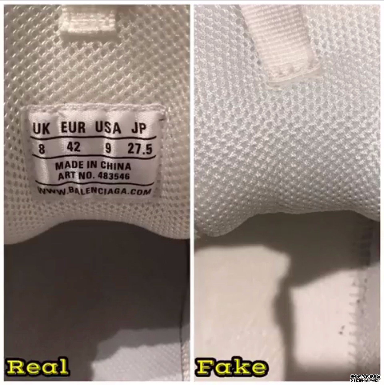 Balenciaga Dad's Shoes Authentic and Fake Comparison Balenciaga Triple-S Identification Method