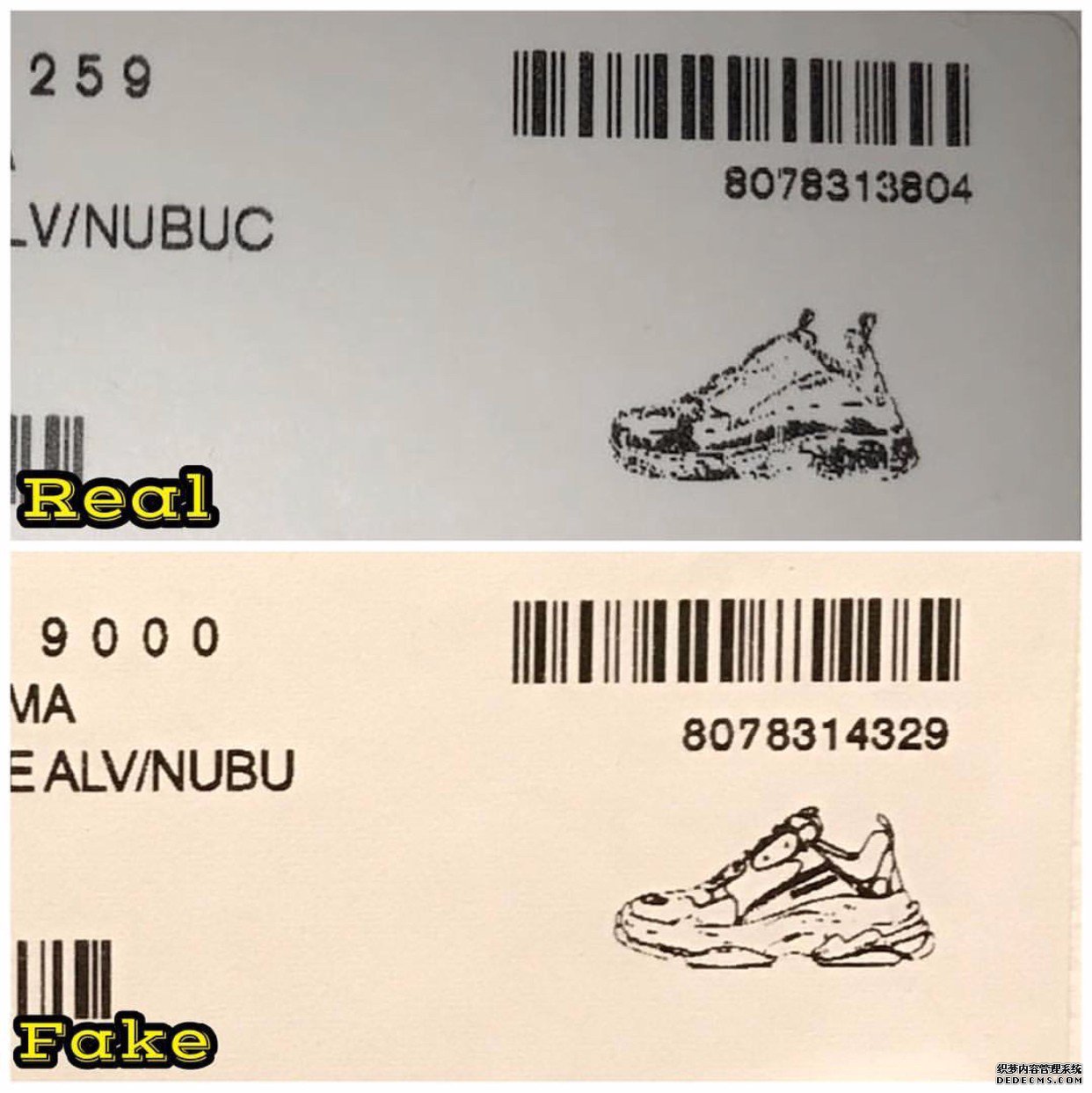 Balenciaga Triple-S Identification Method