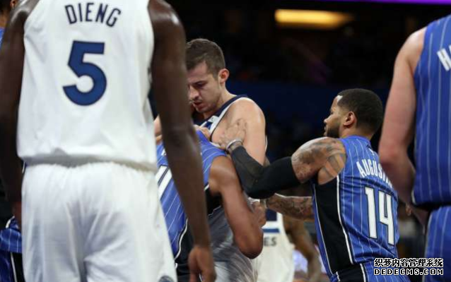 A fight broke out again in the NBA, Bjelica and Afflalo clashed fiercely